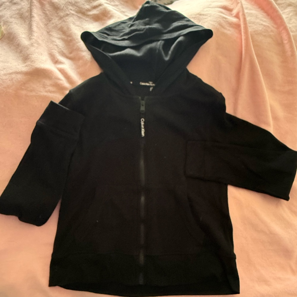 NWT Calvin Klein performance size medium women’s Zip-Up Black Hoodie